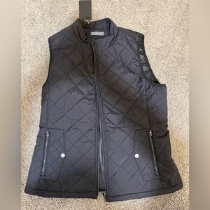 Funiloth Black Quilted Vest